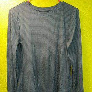 Forest Green Striped Long Sleeve Henley